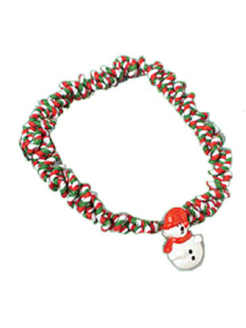 New 7" Elastic Snowman Christmas Choker Necklace