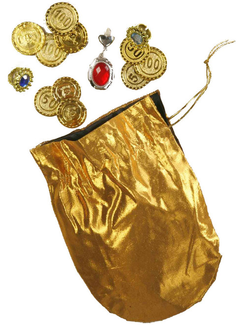 Adult Desert Prince Coins Pouch And Jewelry Set Costume Accessory