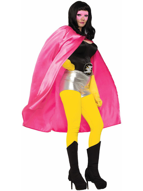 Adults Be Your Own Superhero Super Hero Pink Cape Costume Accessory