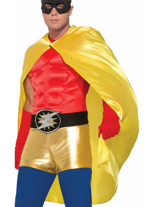 Adults Be Your Own Superhero Super Hero Yellow Cape Costume Accessory
