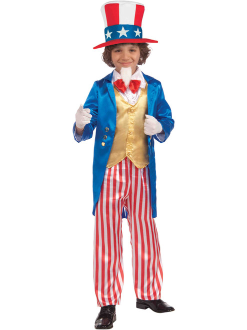 Child Patriotic Uncle Sam Boy Costume