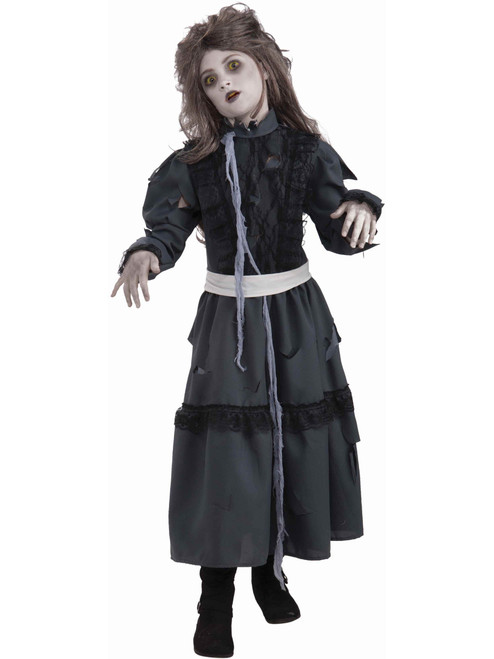 Child Gothic Undead Zombie Girl Costume