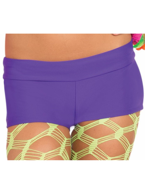 Womens Sexy Purple Club Candy Costume Accessory Tanga Solid Hot Pants Boy Shorts