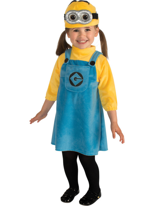 Kids Girls Child Female Minion Despicable Me Costume