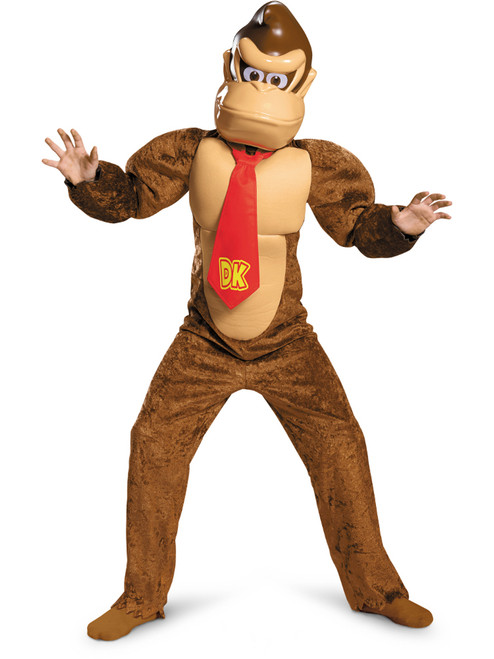 Child's Boys Deluxe Nintendo Super Mario Brothers Donkey Kong Costume