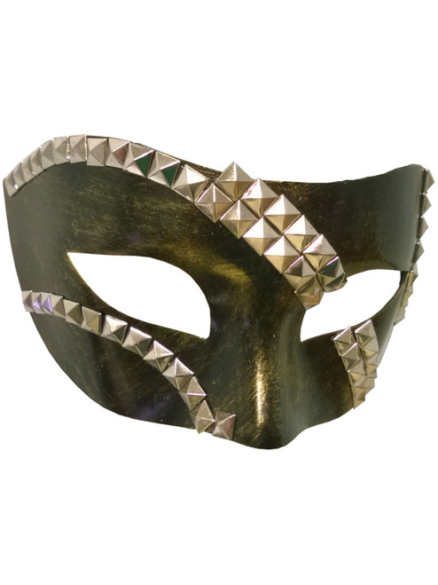 Adult's Green Venetian Party Festival Tie Mask Costume Accessory