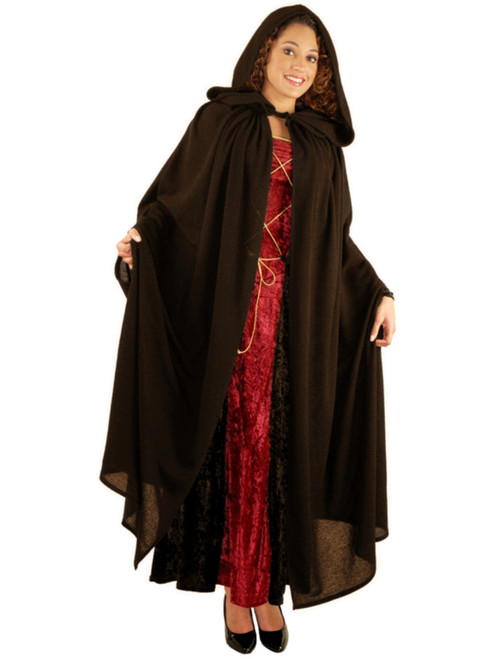 Adult's Renaissance Peasant Brown Hooded Cloak Costume Accessory