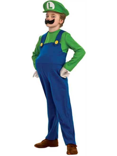 Deluxe Mario Brothers Boys Luigi Costume