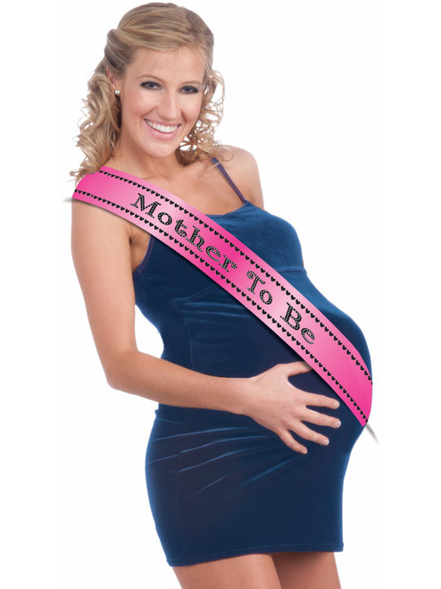 Adult's Womens Mother To Be Party Sash Costume Accessory