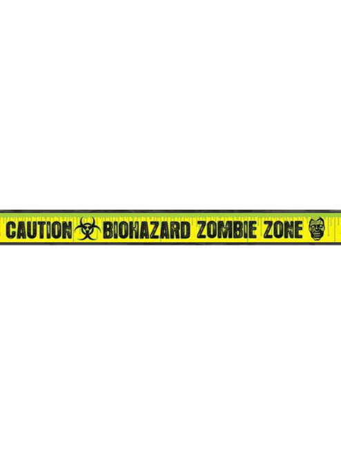 Biohazard Zombie Warning Caution Halloween Decoration Fright Tape