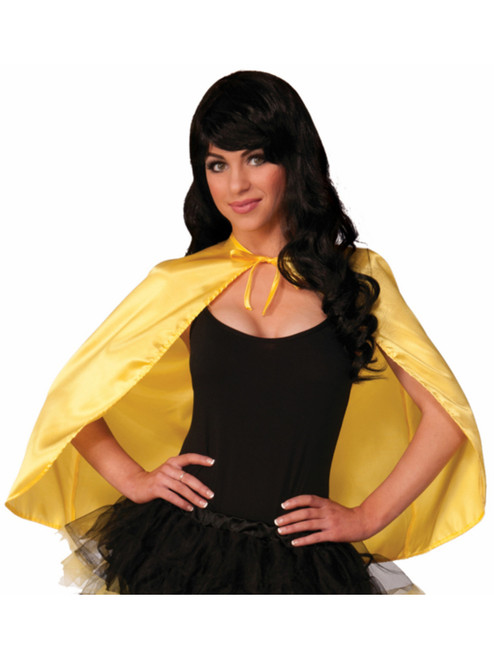 Adult Yellow 20" Phantom Magician Super Hero Costume Cape