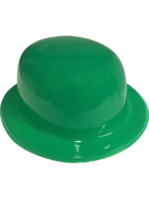 Green Irish Leprechaun Plastic Derby Costume Party Hat