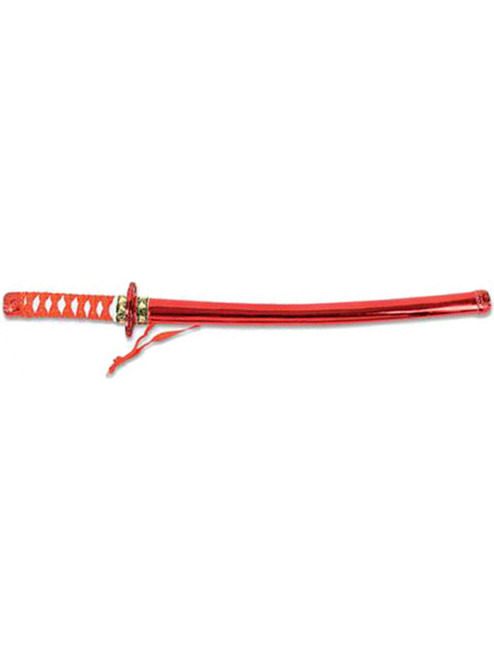 24" Red Costume Accessory Toy Ninja Katana Samurai Sword & Sheath