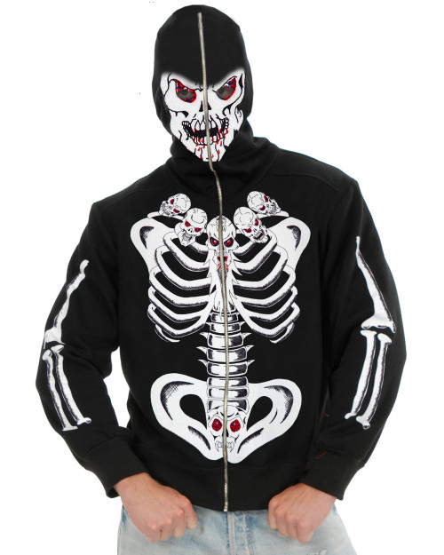 skeleton hoodie mens