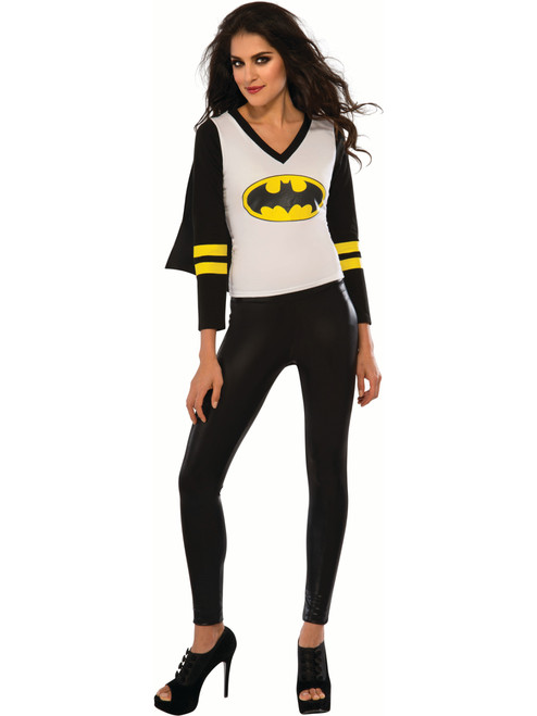 Womens Adult Batman Batgirl Superhero Sporty T-Shirt Costume Apparel