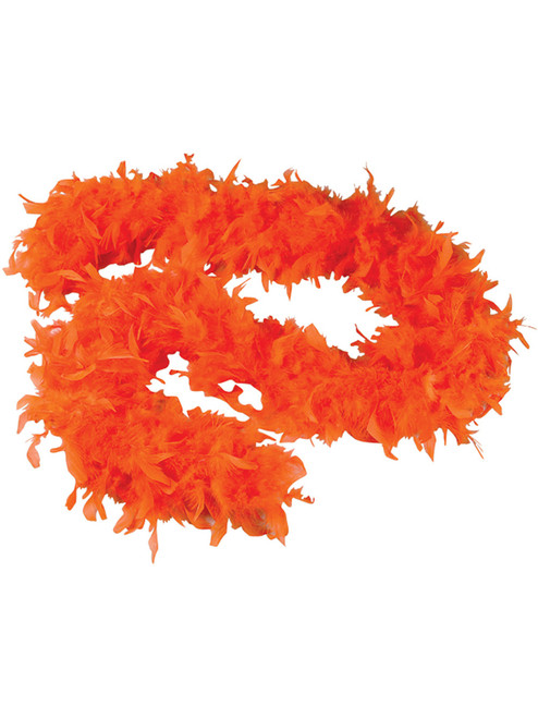 Large Orange 72" Feather Boa 20's Show Girl Cabaret Dancer Costume Accessory
