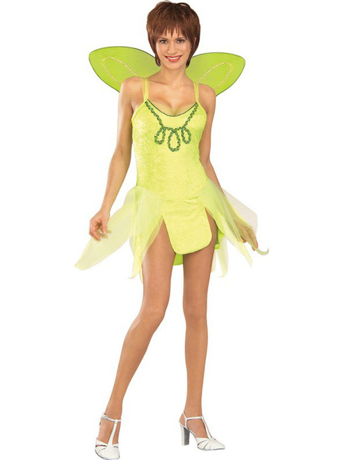 Adult Tinkerbell Green Fairy Tutu Dress and Wings Costume