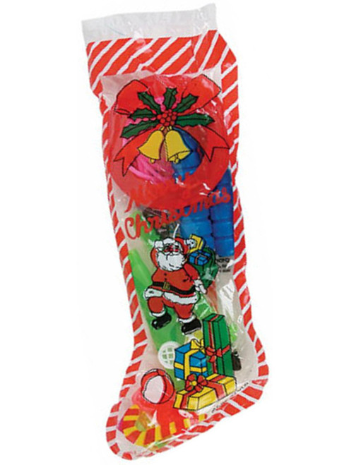 New 12" Christmas Stocking Gift Set with Holiday Toys