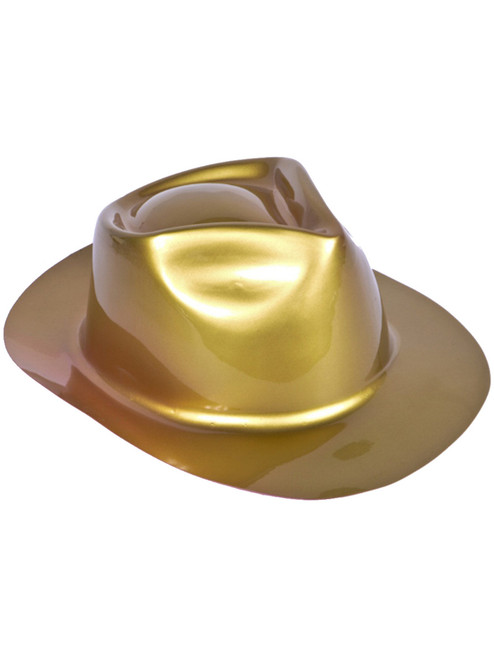 Metallic Gold Gangster Style Costume Dance Crew Fedora Party Hat