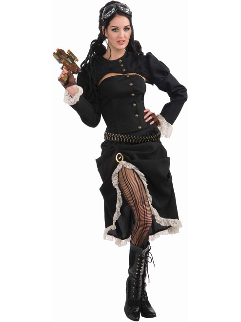 Womens Steampunk Renegade Victorian Cowgirl Costume