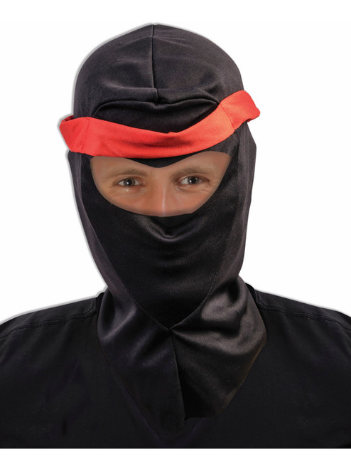 Adult's Black Fabric Executioner Ski Mask Costume Ninja Hood Mask Accessory