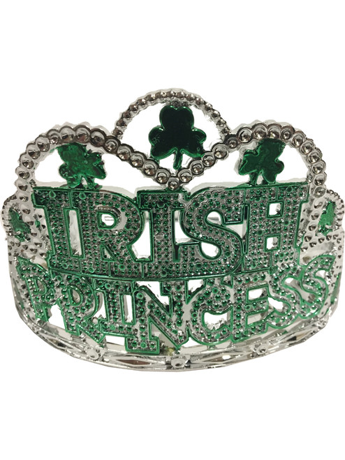 St. Patricks Day Irish Princess Deluxe Tiara Crown Hat