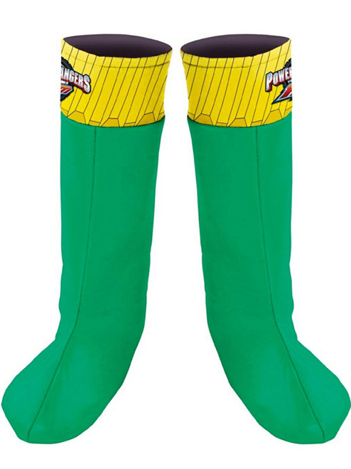 Childs Power Rangers RPM Green Ranger Costume Boot Covers