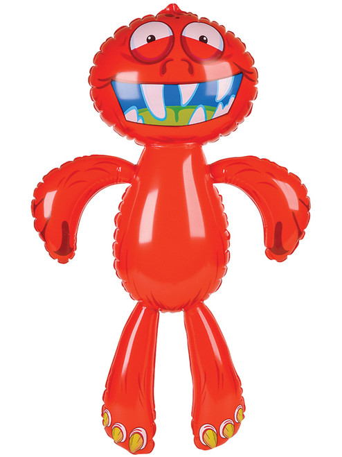 Inflatable 32" Red Monster Birthday Party Lawn Blow Up Toy Decoration