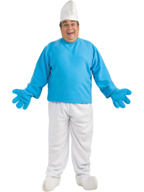 Adult Mens Deluxe Smurf Plus Size (44-52) Costume