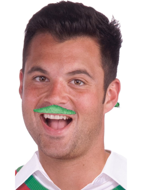 Green November St Patrick Paddy Gentleman Crazy Party Animal Costume Moustache