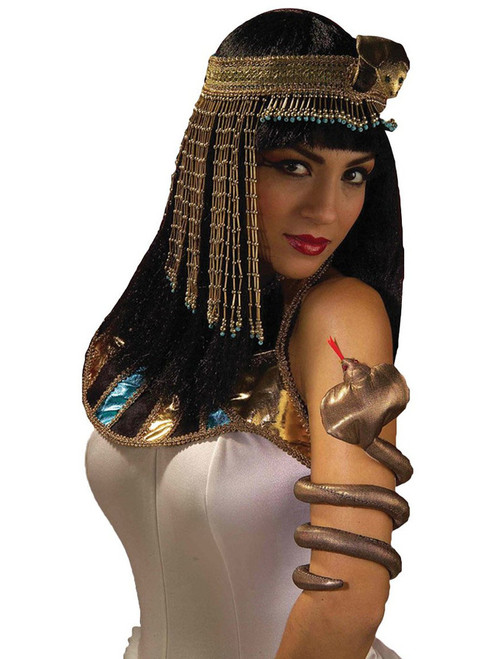 Ancient Egyptian Cleopatra King Cobra Snake Arm Band Costume Accessory