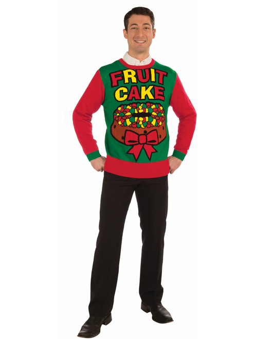 Adults Mens Fruit Cake Funny Ugly Christmas Sweater Party Sweatshirt