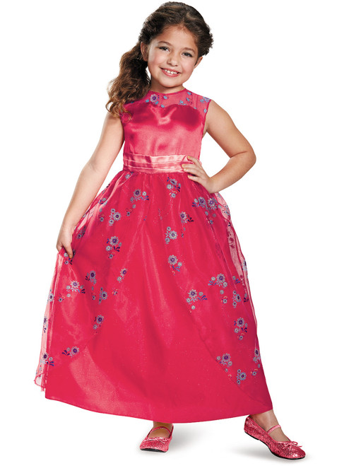 Child's Girls Disney Princess Elena Of Avalor Ball Gown Dress Costume