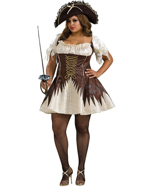 Adult Womens Secret Wishes Buccaneer Pirate Wench Queen Size 18-20 Costume