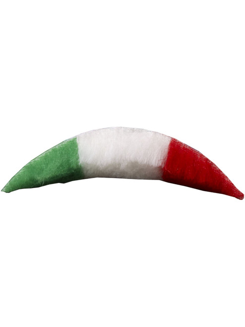 Italian Republic Flag Jumbo Tri-Color Moustache Costume Accessory