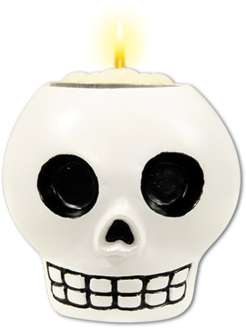 6 Oz Day of The Dead Decorate Your Own Candle Holder And Tealight Decoration