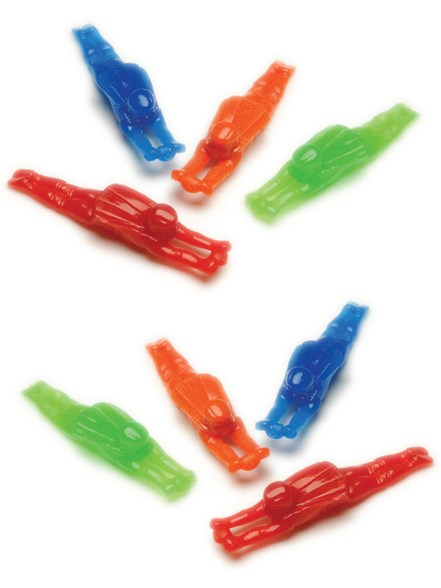 Superhero Super Hero Sling Shooters Rubber Action Figures 12 Pack Toys