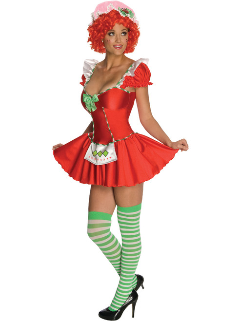 Women's Sexy Adult Licensed Strawberry Shortcake Costume