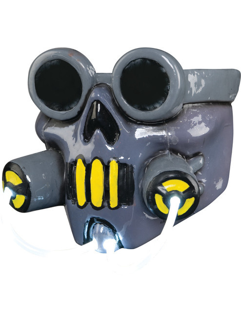 Adult's Waste Light Up Biohazard Gas Mask Costume Accessory