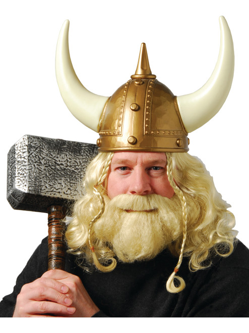 Viking Raider Savage Norse Blonde Wig & Beard Set Costume Accessory