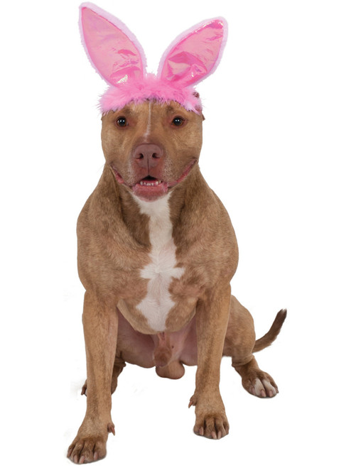 Pink Easter Bunny Rabbit Ears For Pet Dog Costume Accessory