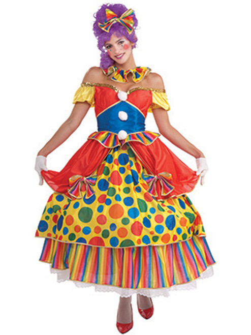 Womens 6-12 Belle of the Big Top Lady Clown Costume