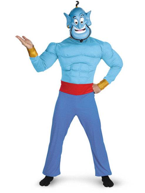 Disney Aladdin Genie Adult Prestige Costume Large 42-46