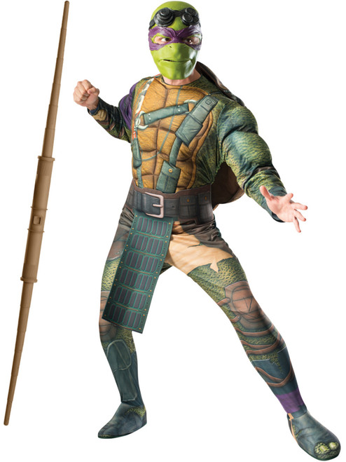 Adult's Mens Deluxe Teenage Mutant Ninja Turtles Movie Donatello Costume Bundle