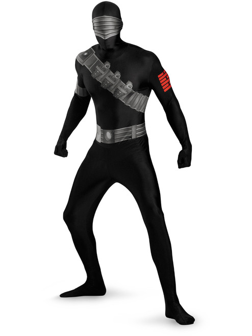GI Joe Snake Eyes Mens Adults Bodysuit Costume GI Joe Snake Eyes Mens Adults Bodysuit Costume