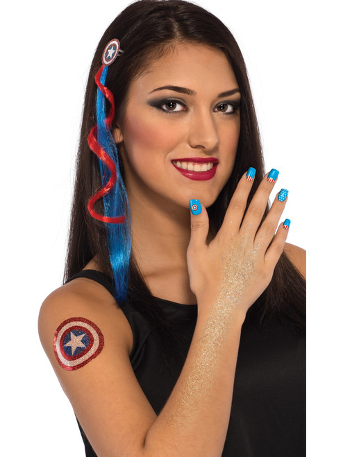 Deluxe Marvel American Dream Costume Accessory Makeup Kit