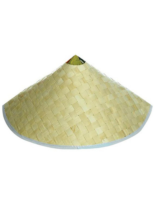 Adult Woven Costume Accessory Conical Chinese Hat