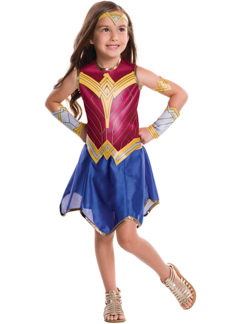 Girls Tween Wonder Woman Dawn Of Justice Super Hero Dress Costume