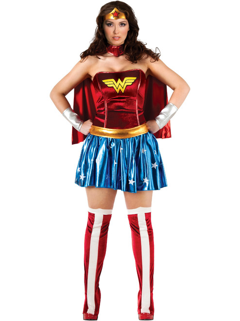 New Deluxe DC Justice League Wonder Woman Standard One Size Costume