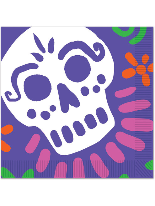 16 Count 12" Day Of The Dead Luncheon Napkins Decoration Paper Napkins